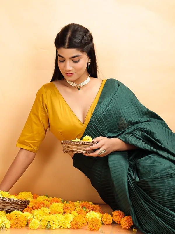 Mustard Yellow Cotton Blouse