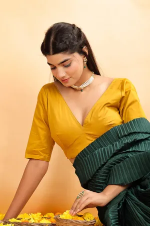 Mustard Yellow Cotton Blouse