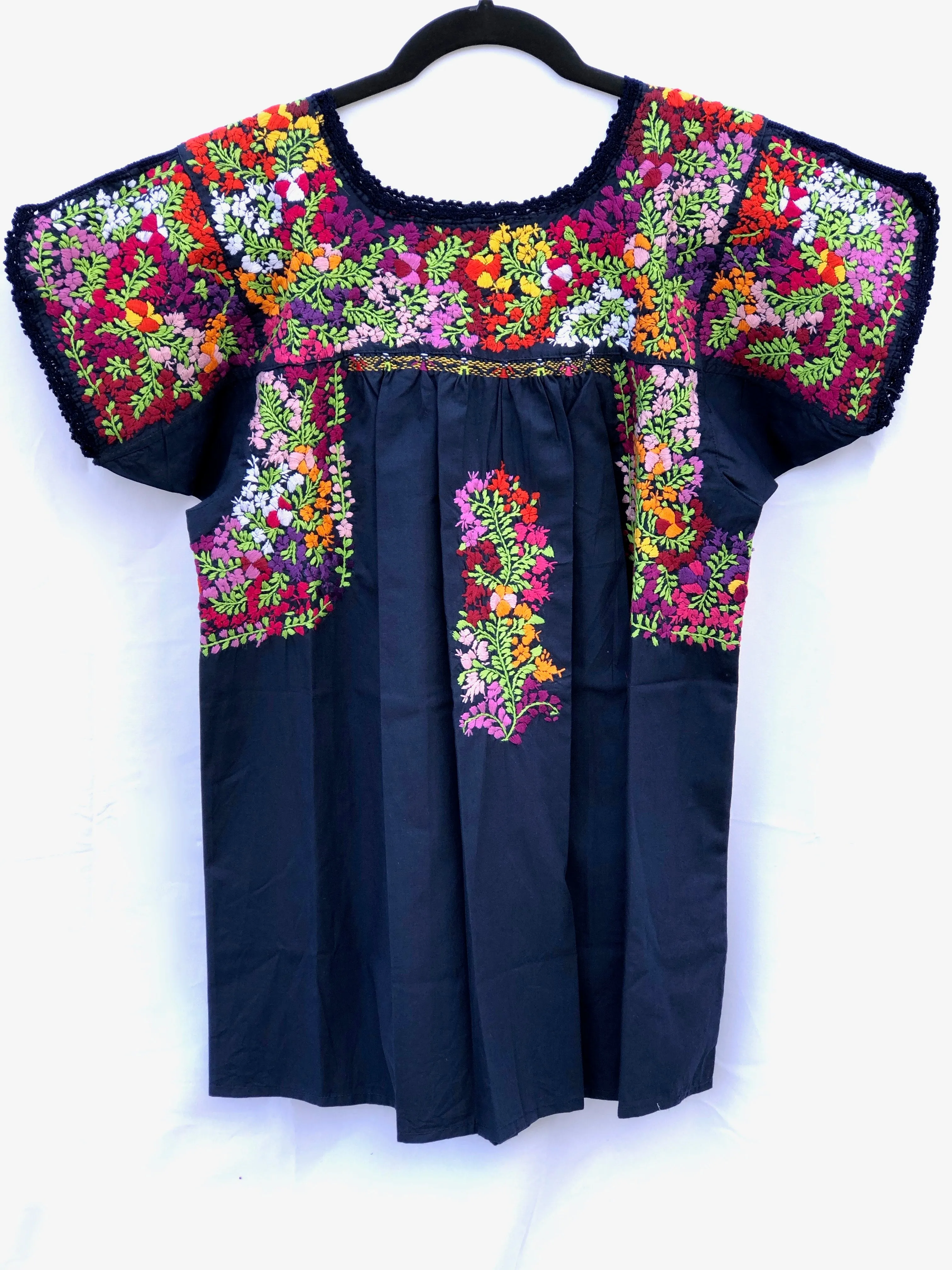 Navy and Multicolor Felicia Blouse - S
