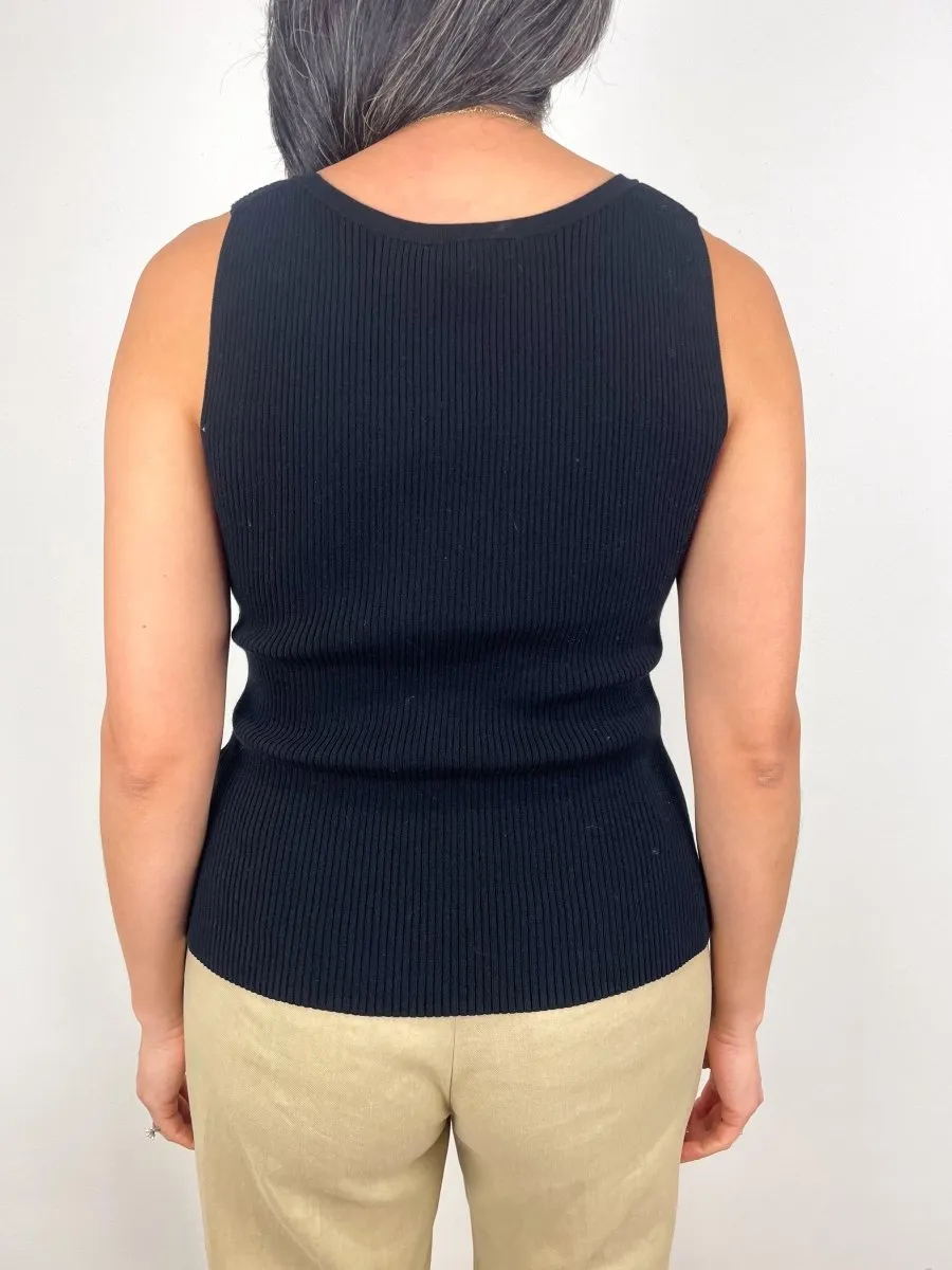 Nia Shell in Black Cotton
