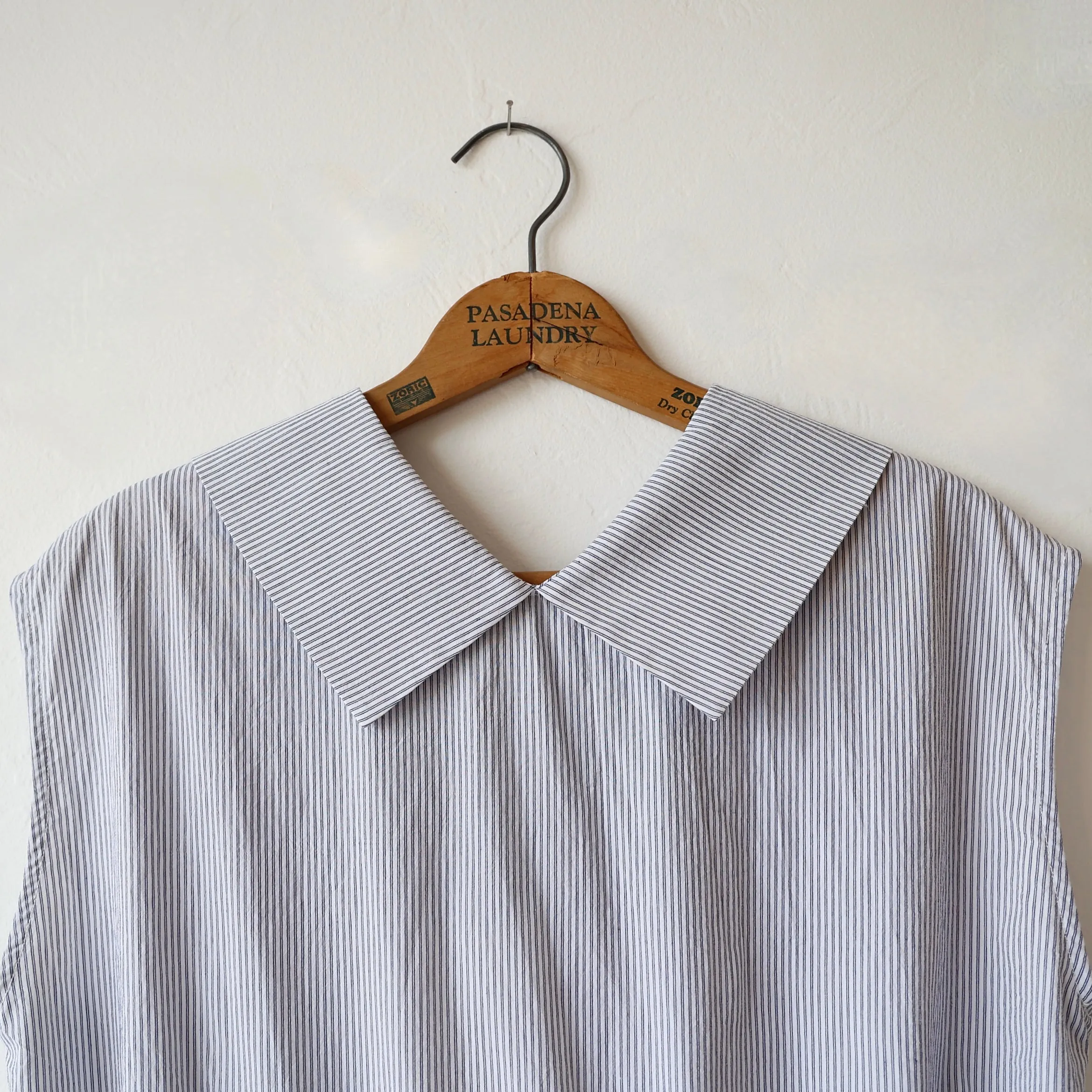 Nicholson & Nicholson Cotton Sleeveless Dress - Blue Stripe