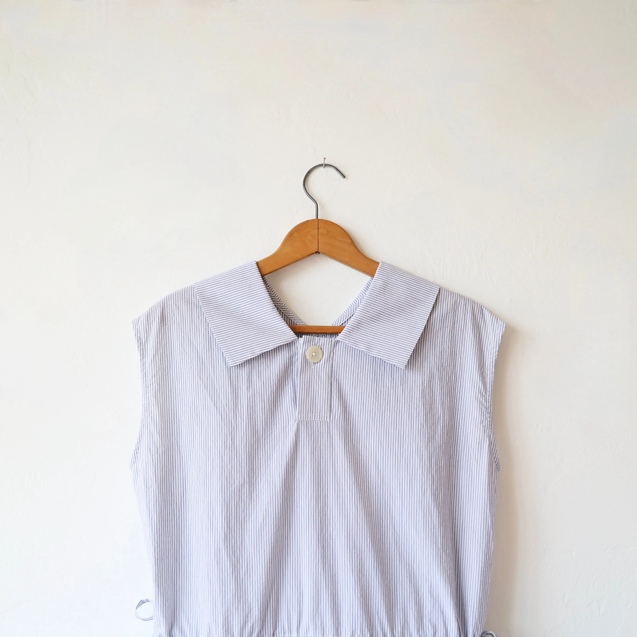 Nicholson & Nicholson Cotton Sleeveless Dress - Blue Stripe