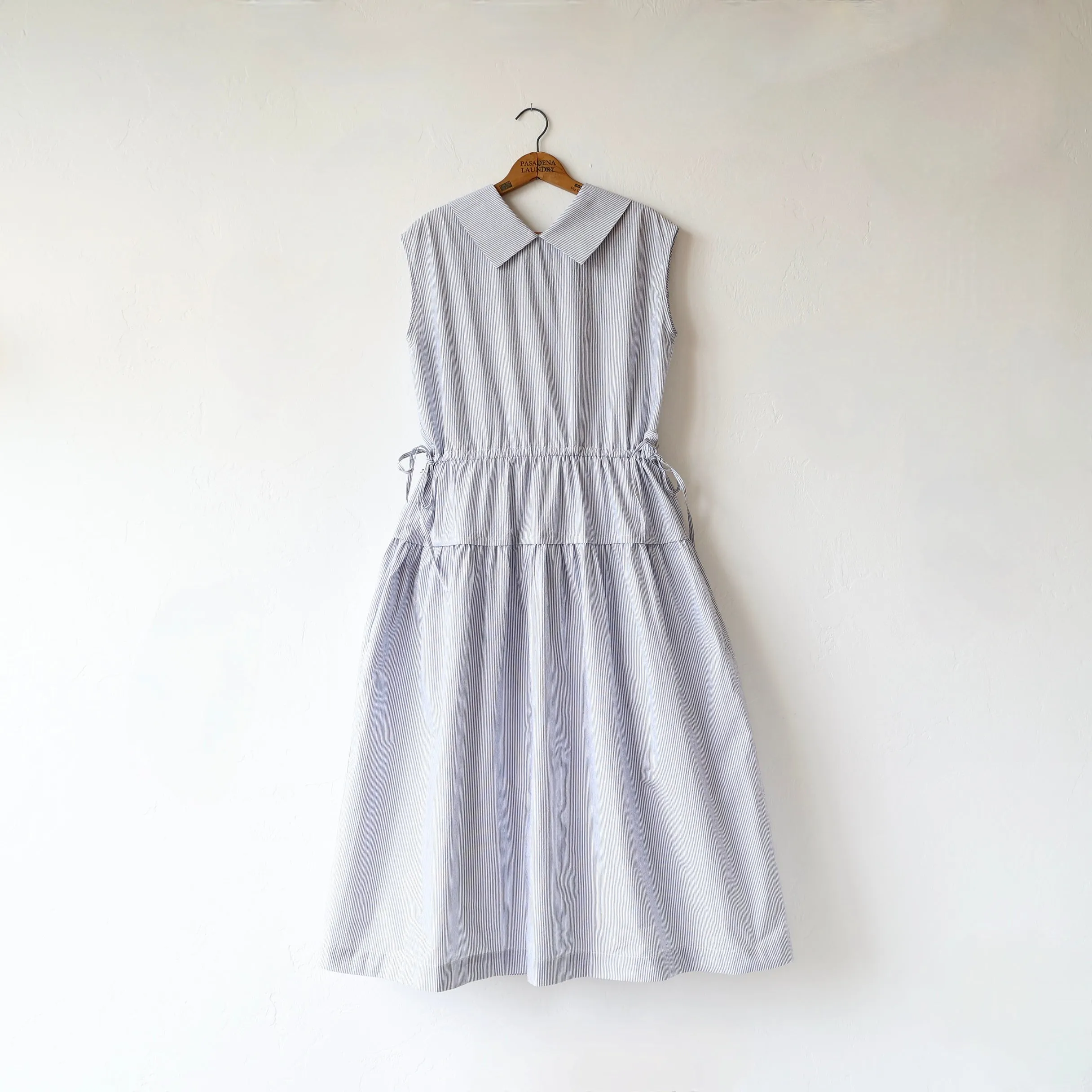 Nicholson & Nicholson Cotton Sleeveless Dress - Blue Stripe