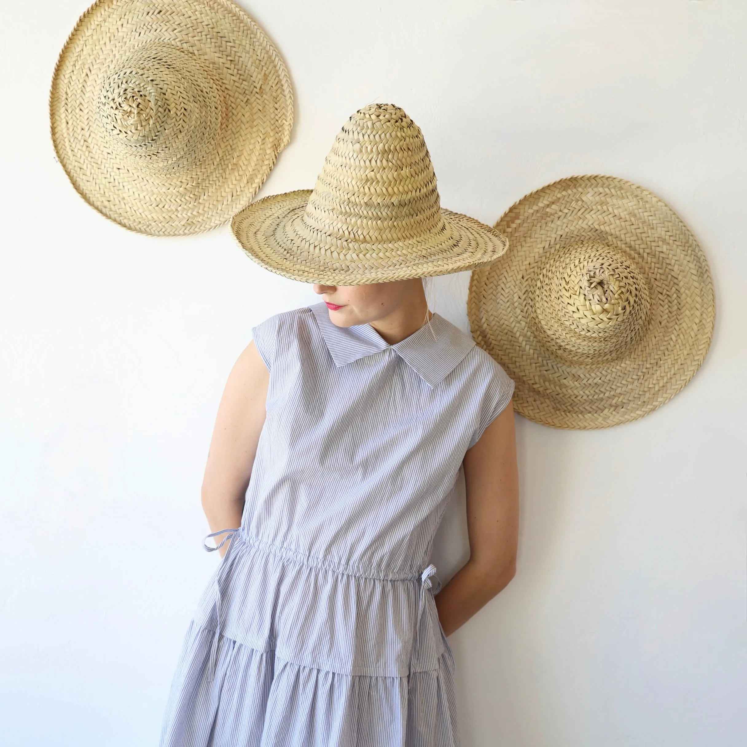 Nicholson & Nicholson Cotton Sleeveless Dress - Blue Stripe
