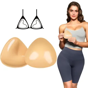 Niidor Women's Seamless Triangular Bra Pads - Double-Sided Adhesive, Invisible, Breathable & Comfortable
