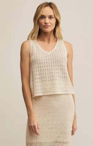 Nilo Crochet Tank Sea Salt