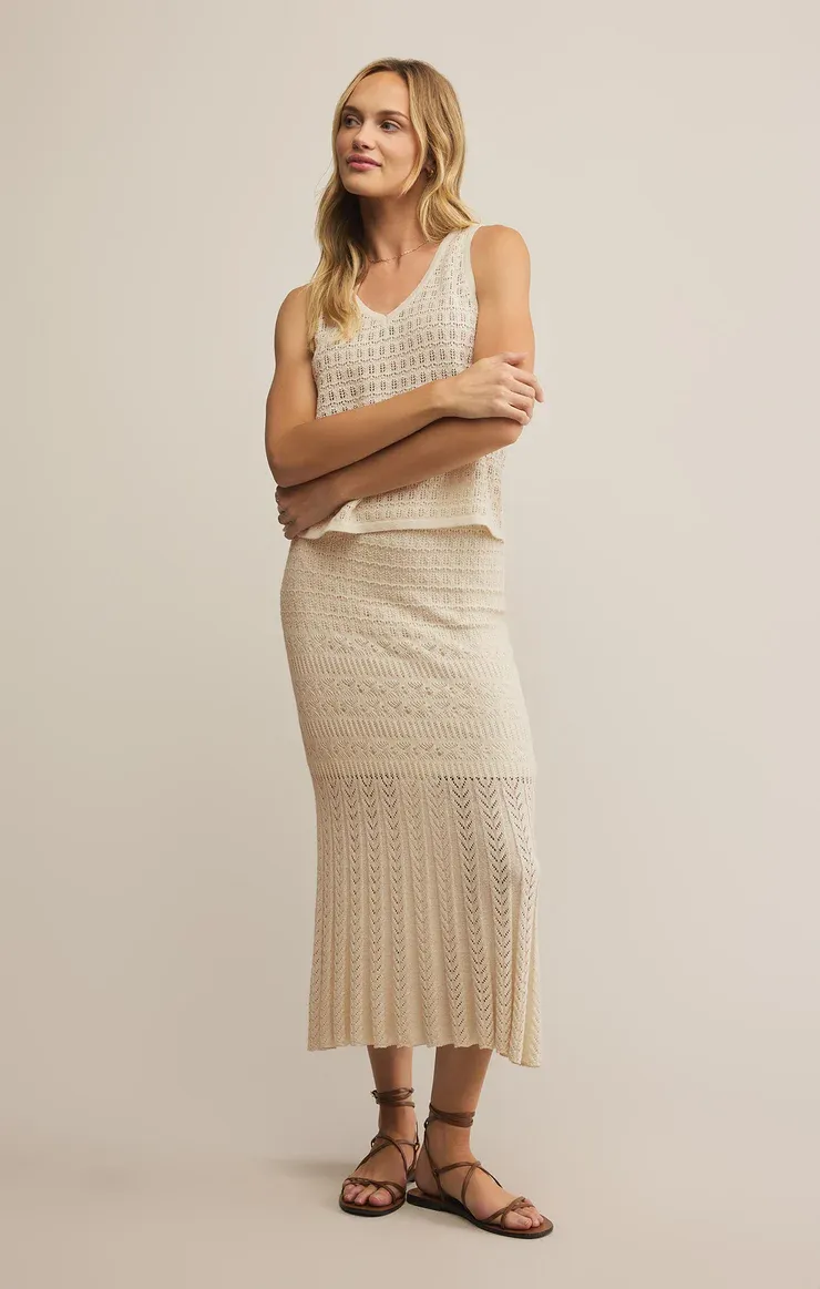 Nilo Crochet Tank Sea Salt