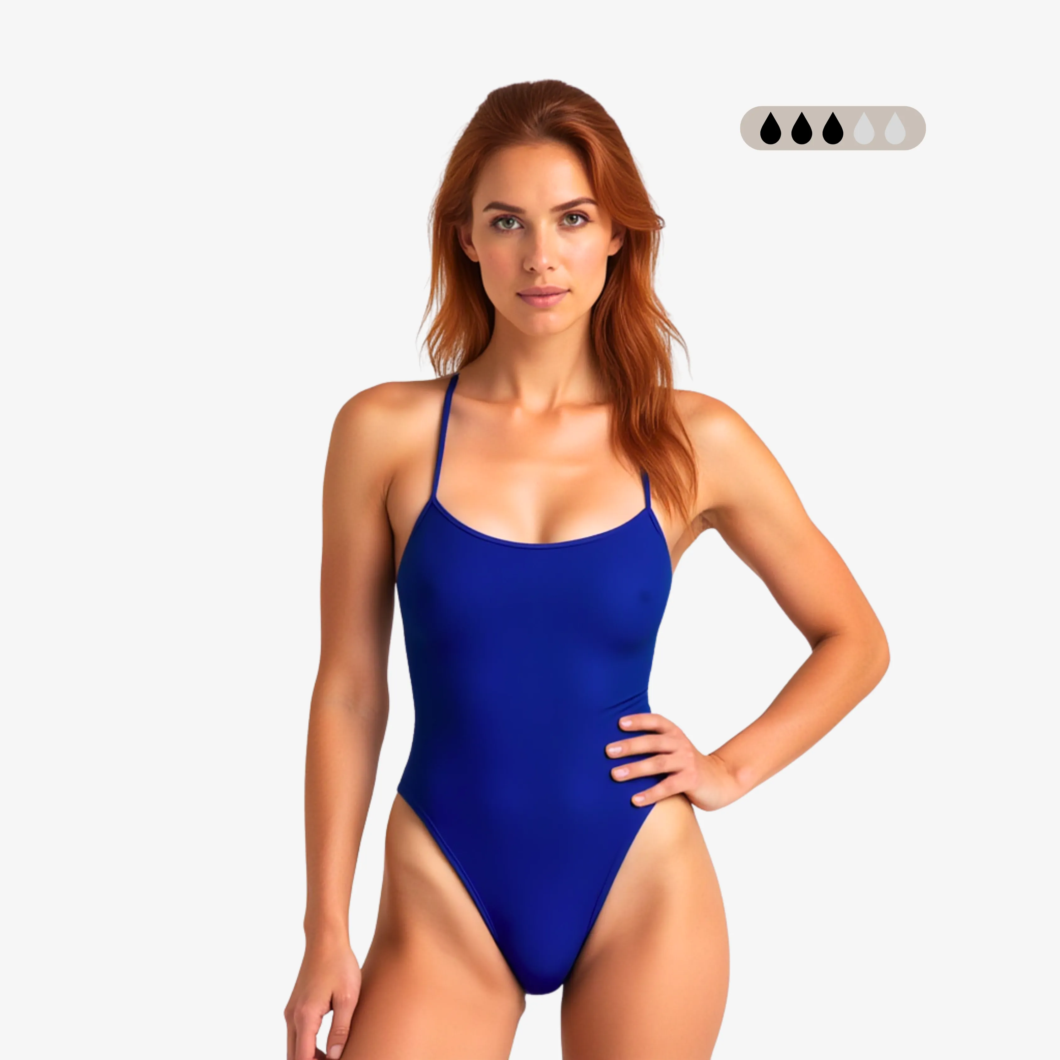 Norca SecureFlo Cobalt Tie-Back: Period Swimsuit