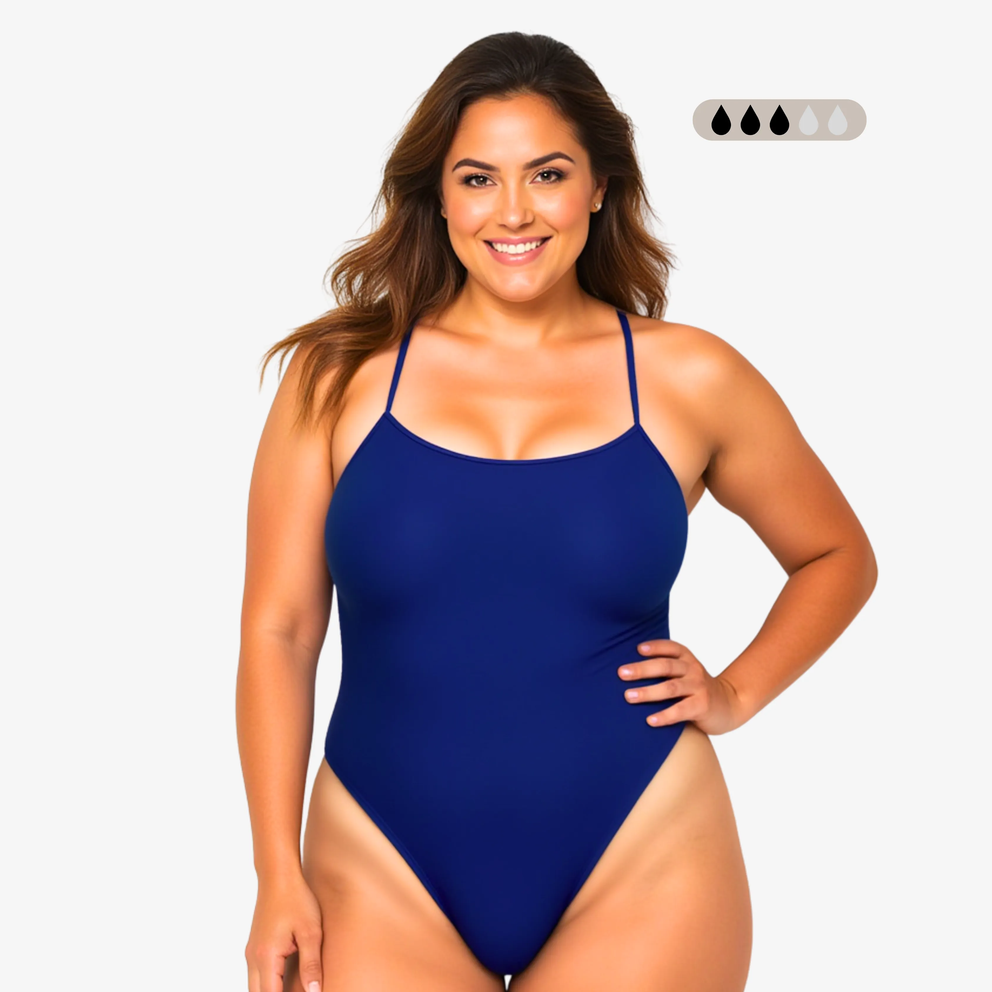 Norca SecureFlo Cobalt Tie-Back: Period Swimsuit