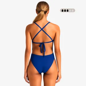 Norca SecureFlo Cobalt Tie-Back: Period Swimsuit