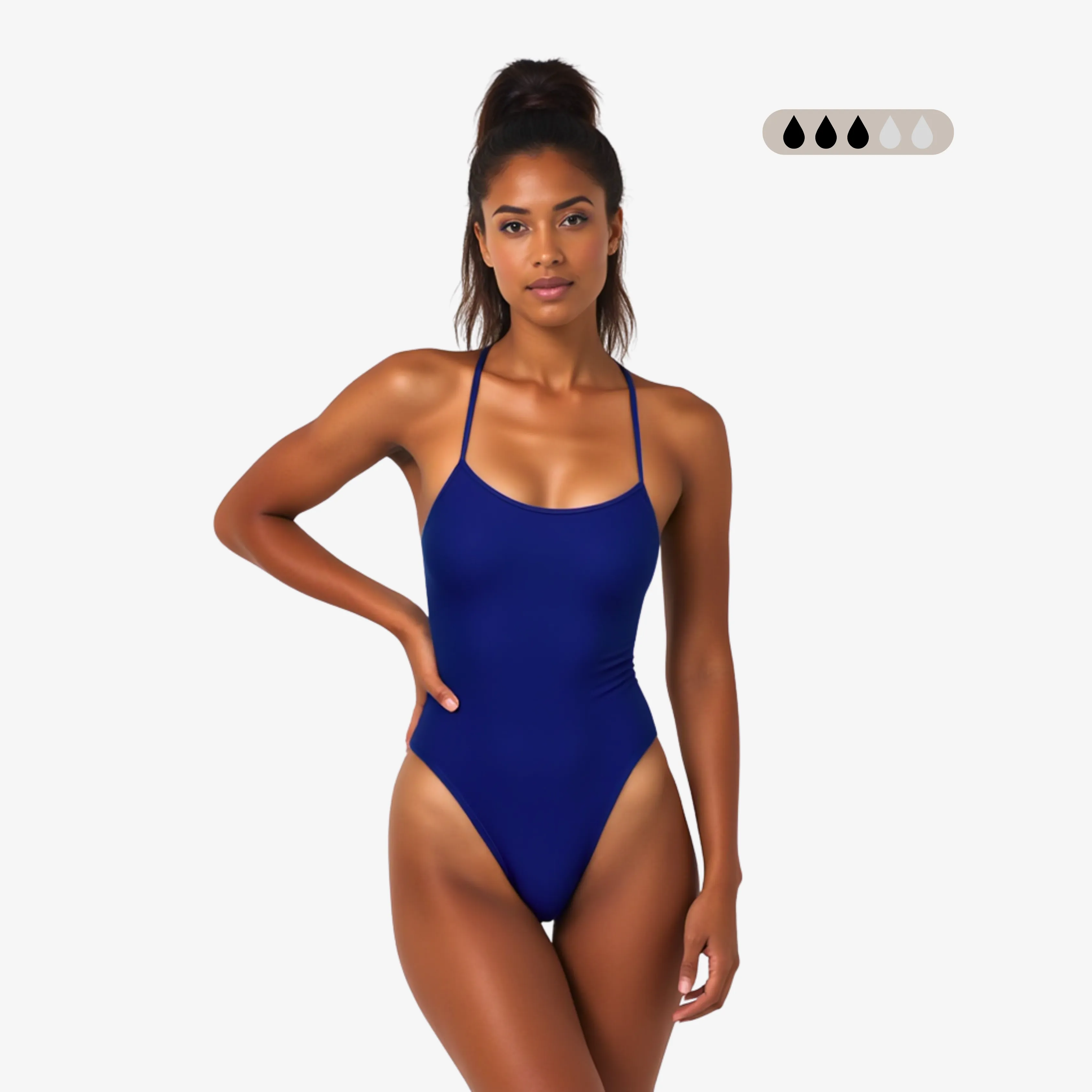 Norca SecureFlo Cobalt Tie-Back: Period Swimsuit