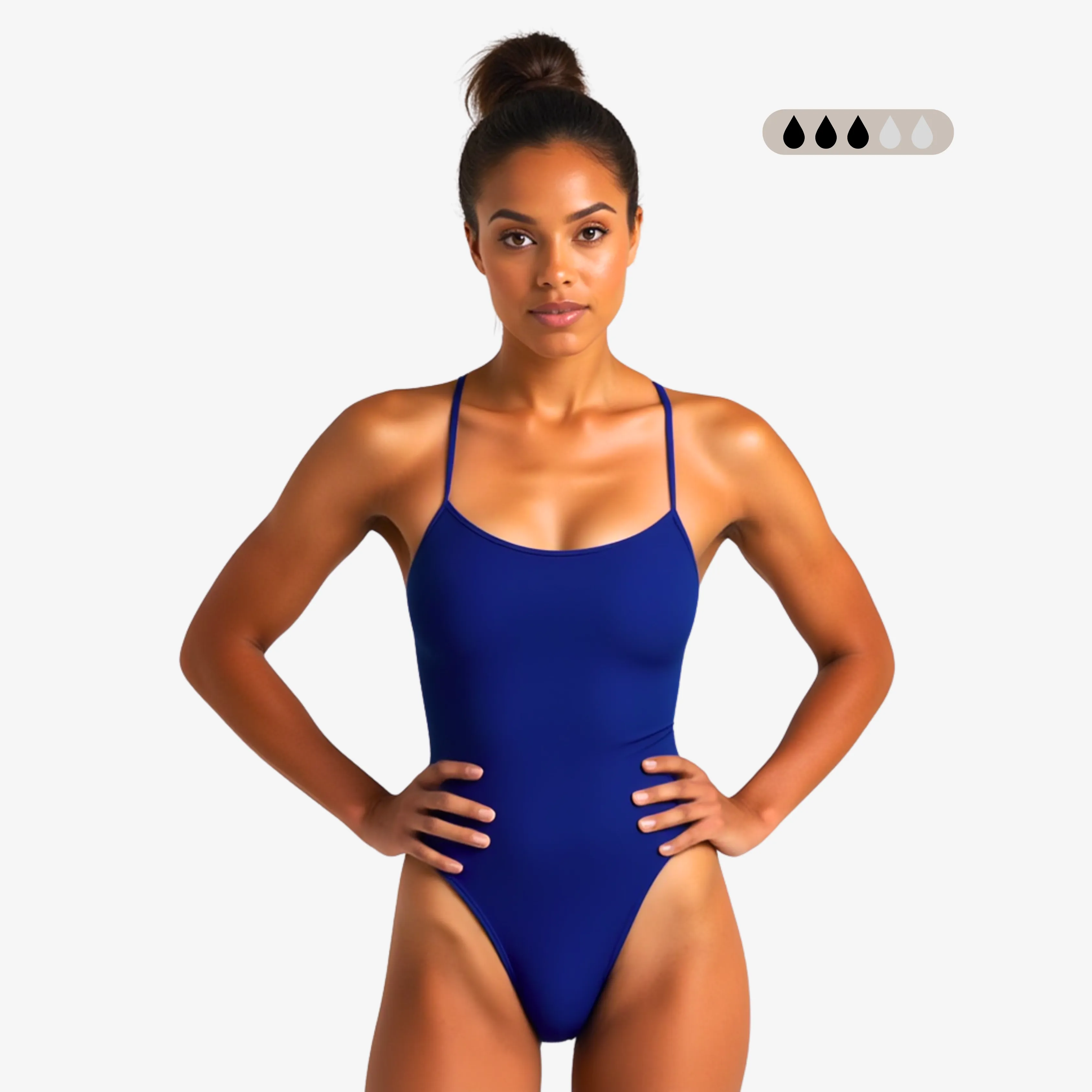 Norca SecureFlo Cobalt Tie-Back: Period Swimsuit