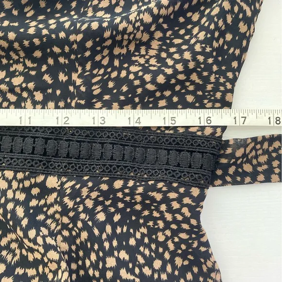 NWT Baltic Born Cha Cha Print Maxi Dress Black And Tan Size Large