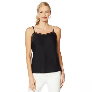 NWT Vanessa Williams Womens Double Duty Lace Trim Cami. 661571-Plus Plus 1X