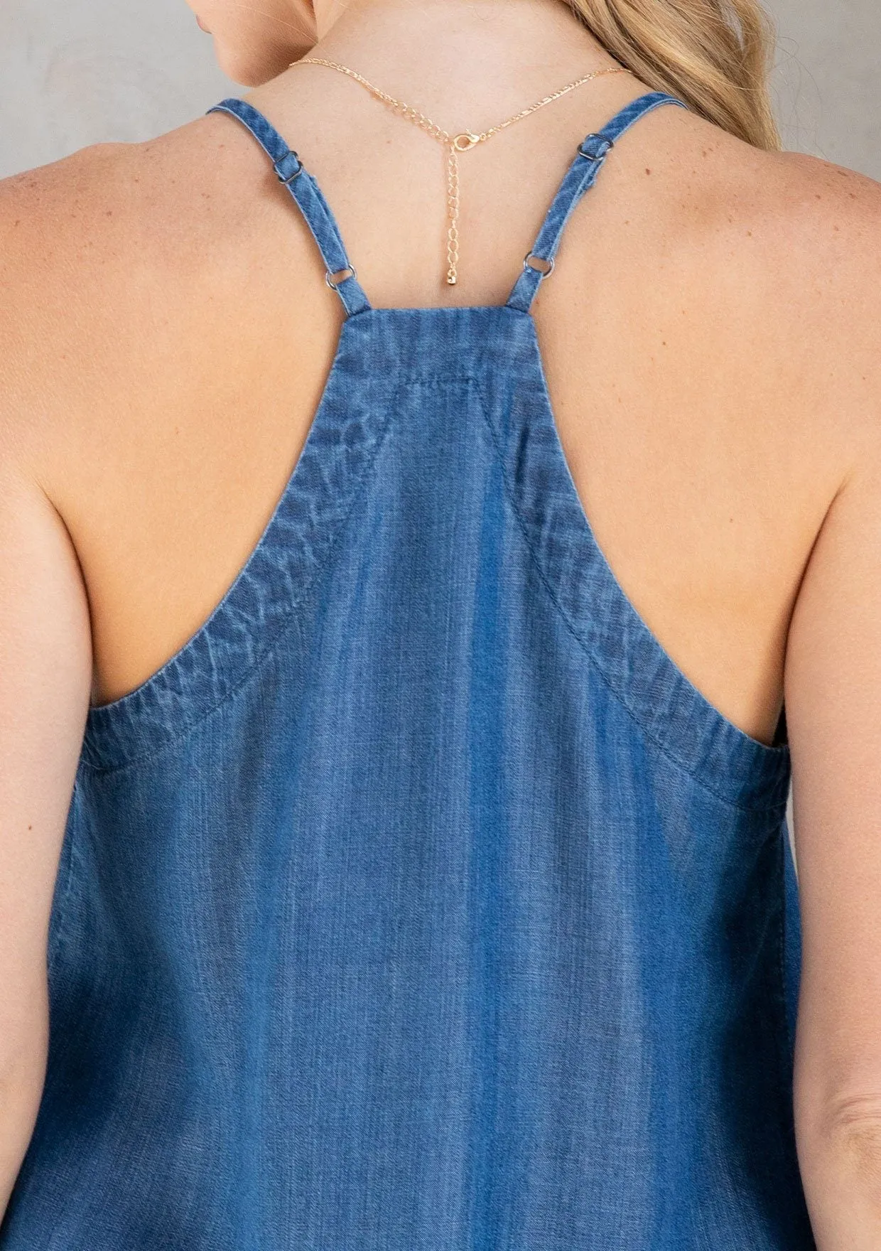 Ocean Breeze Button Front Cami