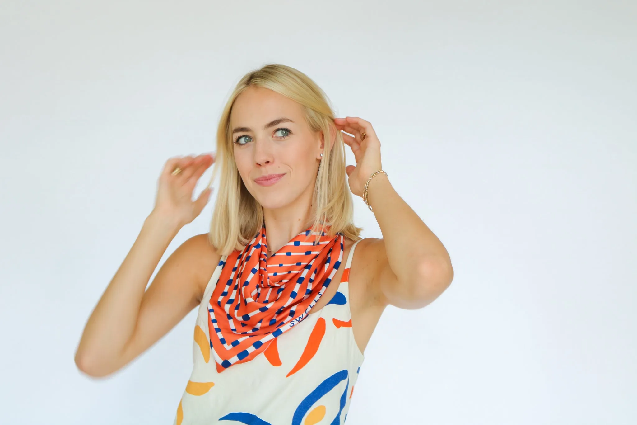 Orange   Navy Gameday Scarf - Wholesale