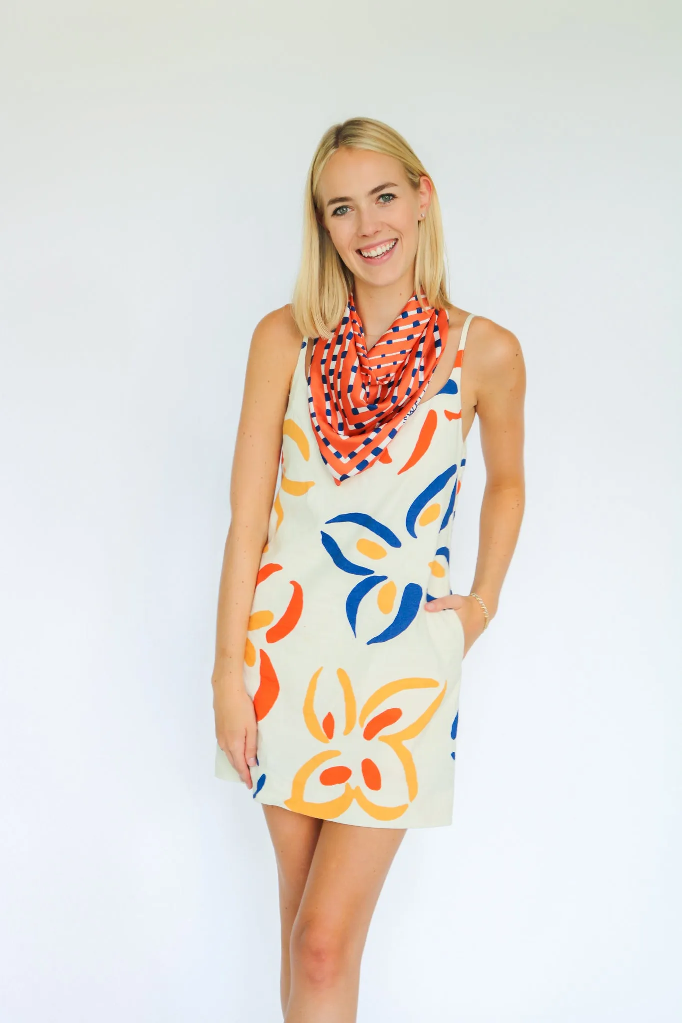 Orange   Navy Gameday Scarf - Wholesale