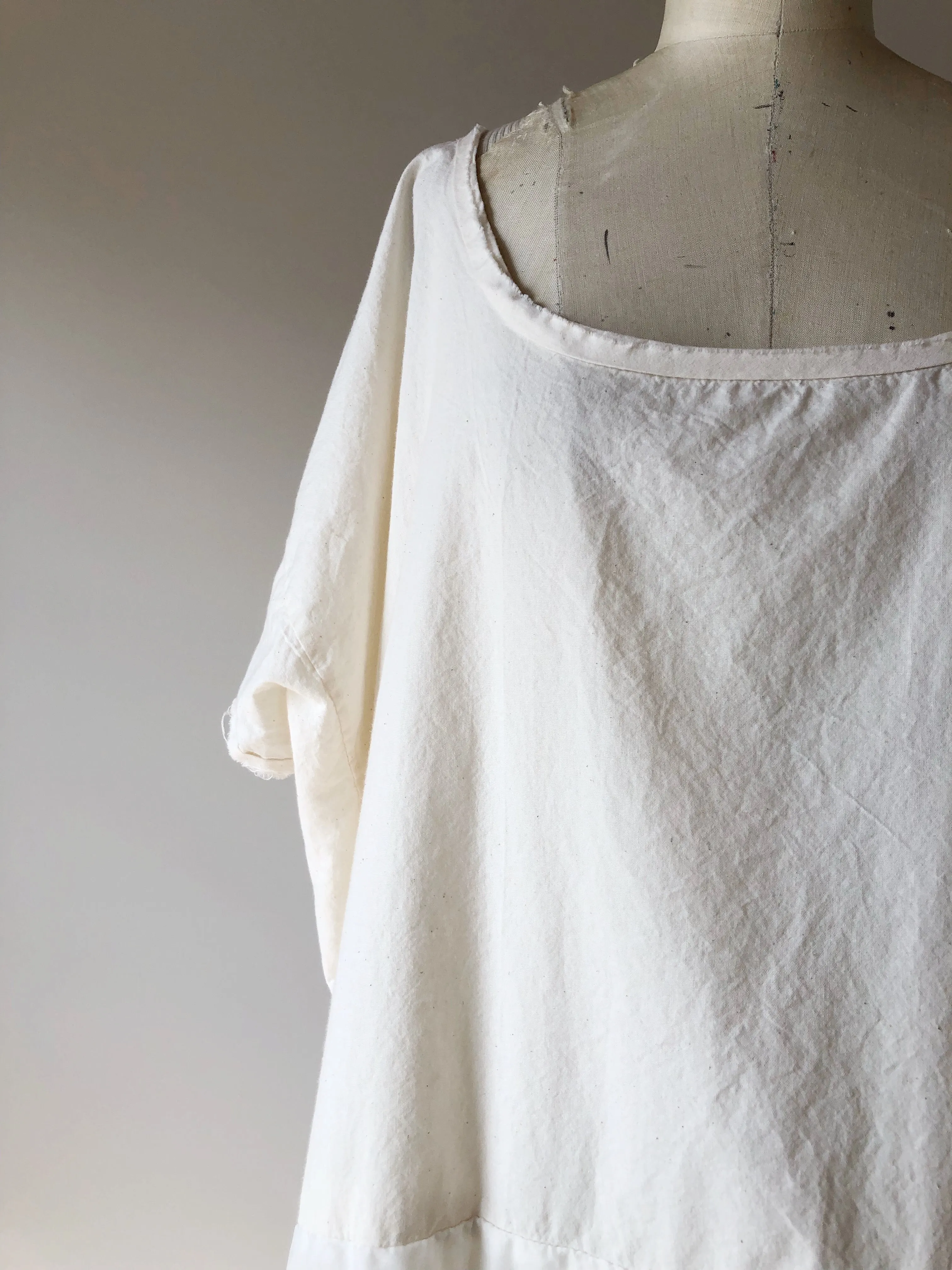 organdy tunic with lace