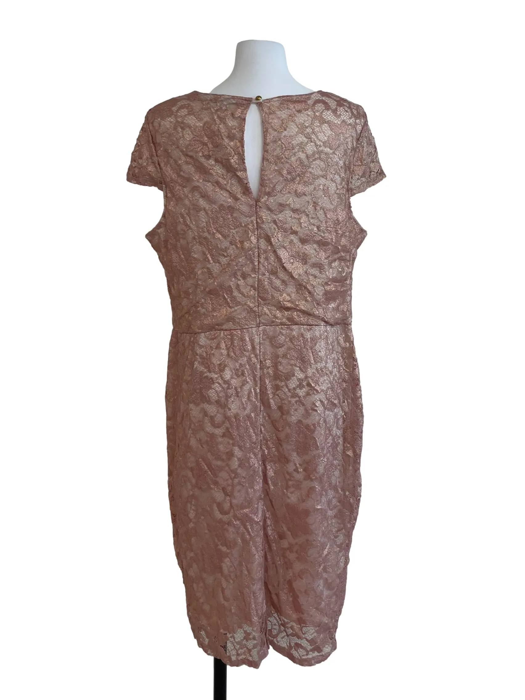 Peach Embroidered Dress