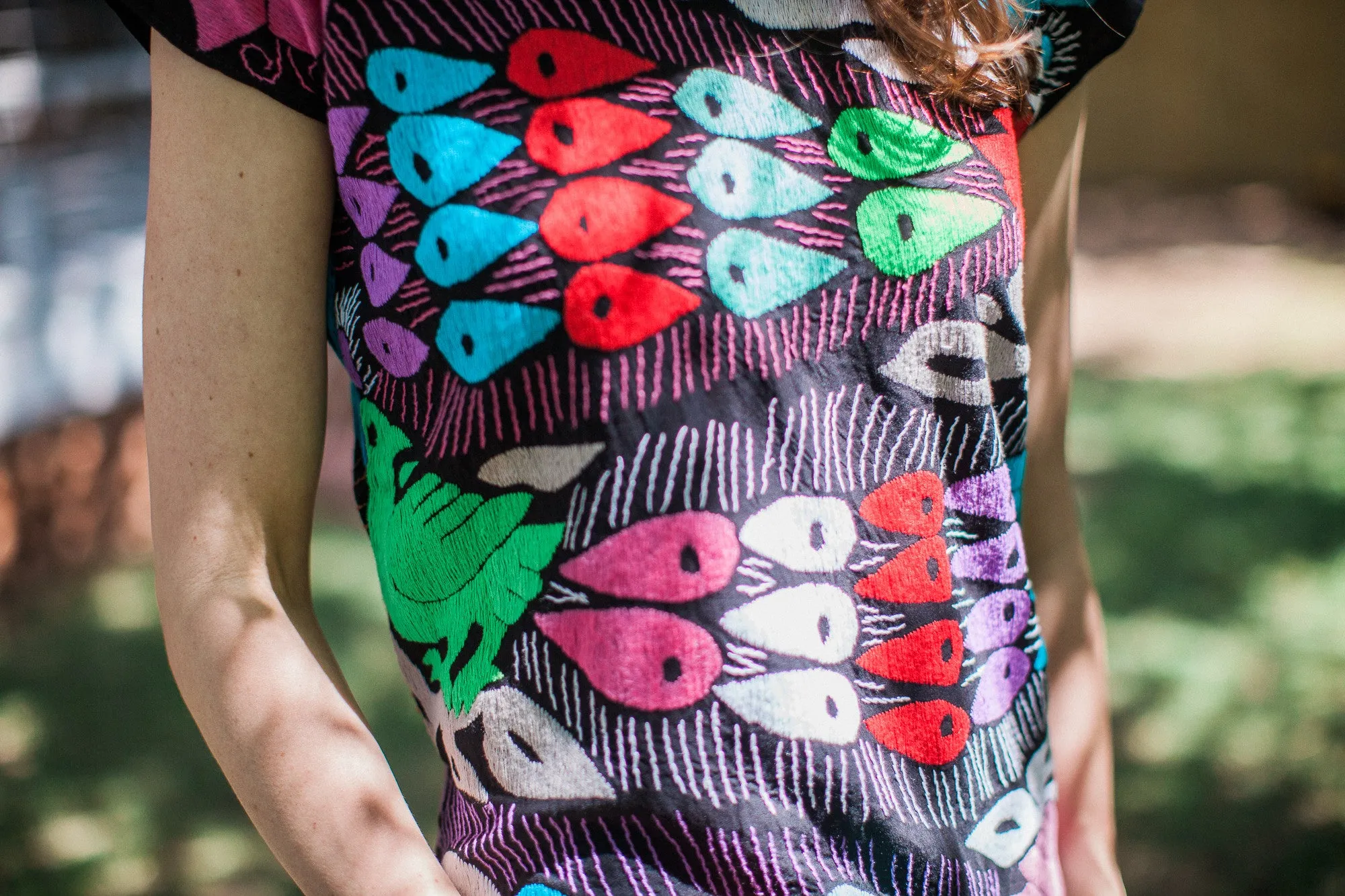 Peacock Blusa de Otomi