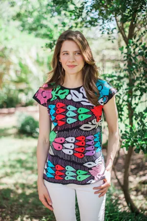 Peacock Blusa de Otomi