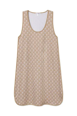 Pima Tank Gown in Sandstone Posy