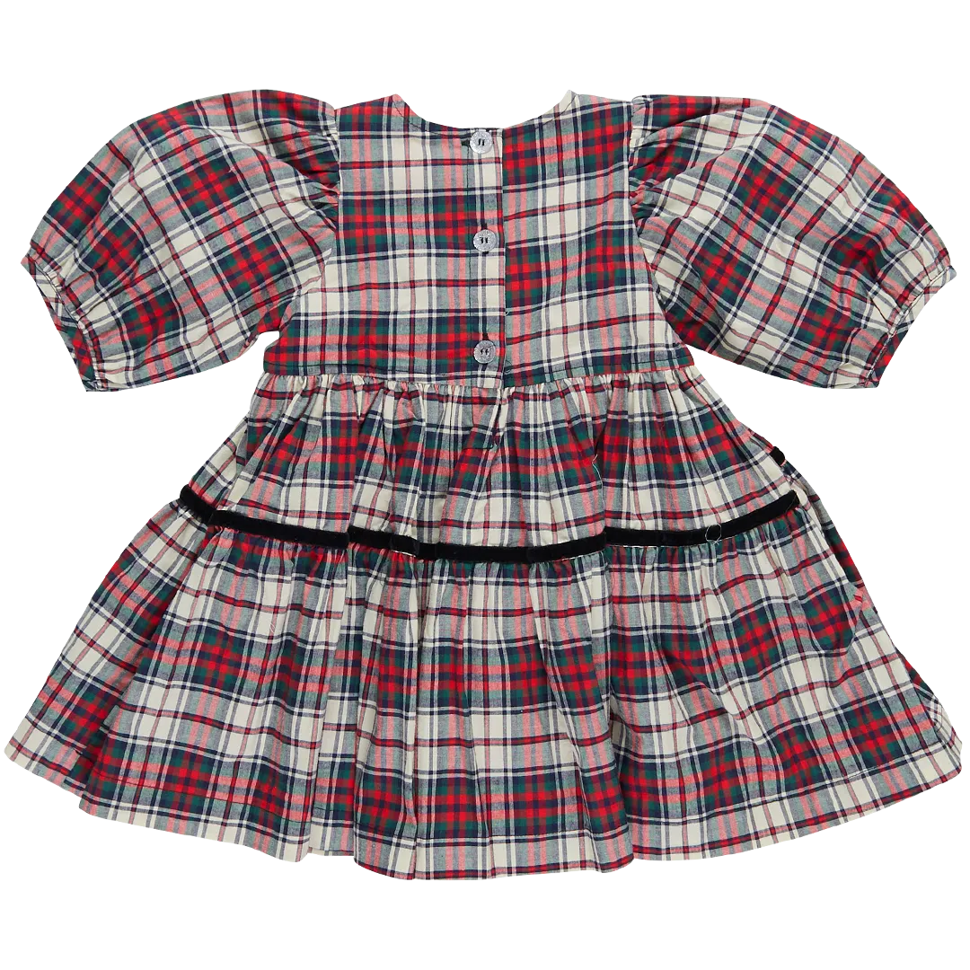 Pink Chicken Girls Maribelle Dress - Holly Tartan