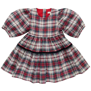 Pink Chicken Girls Maribelle Dress - Holly Tartan