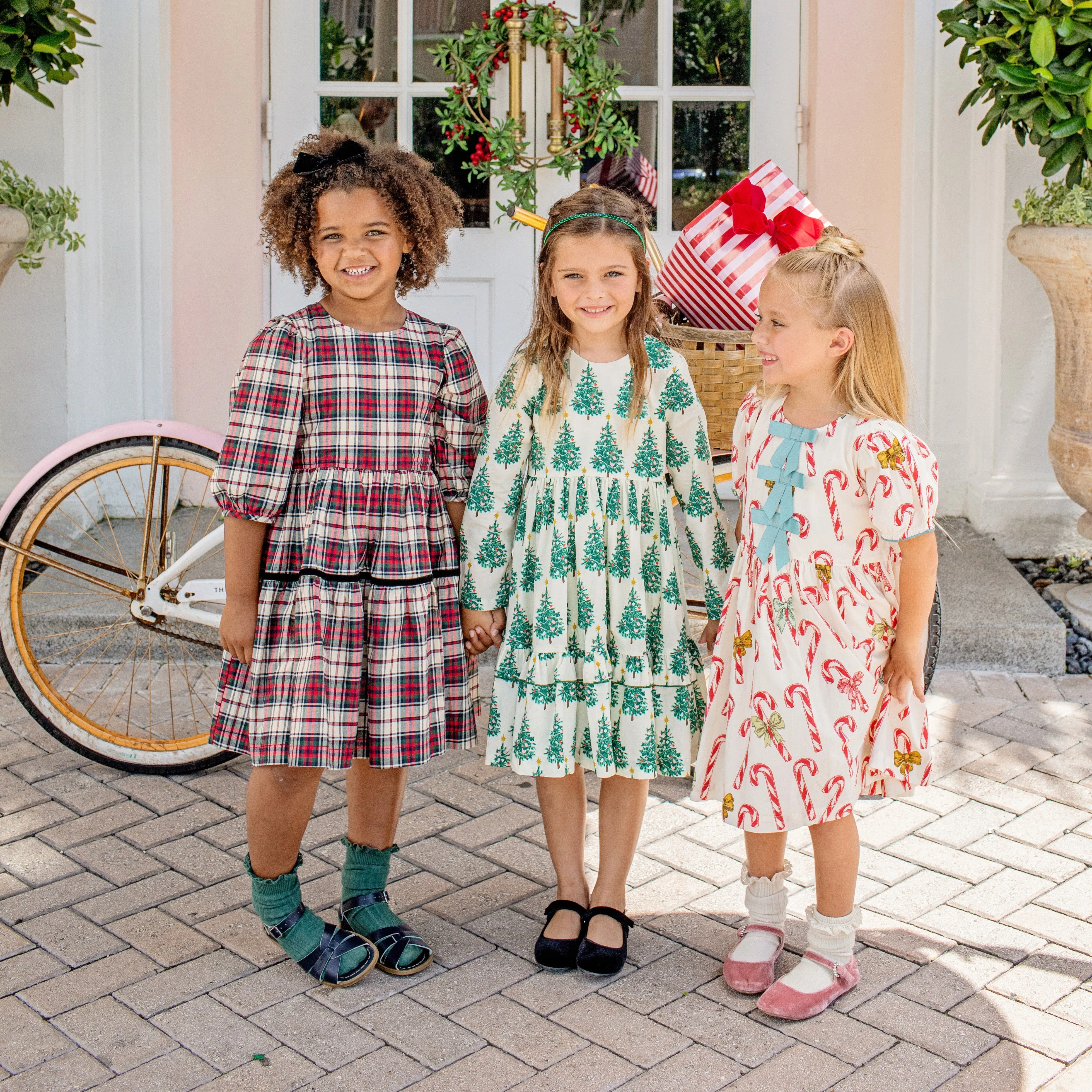 Pink Chicken Girls Maribelle Dress - Holly Tartan