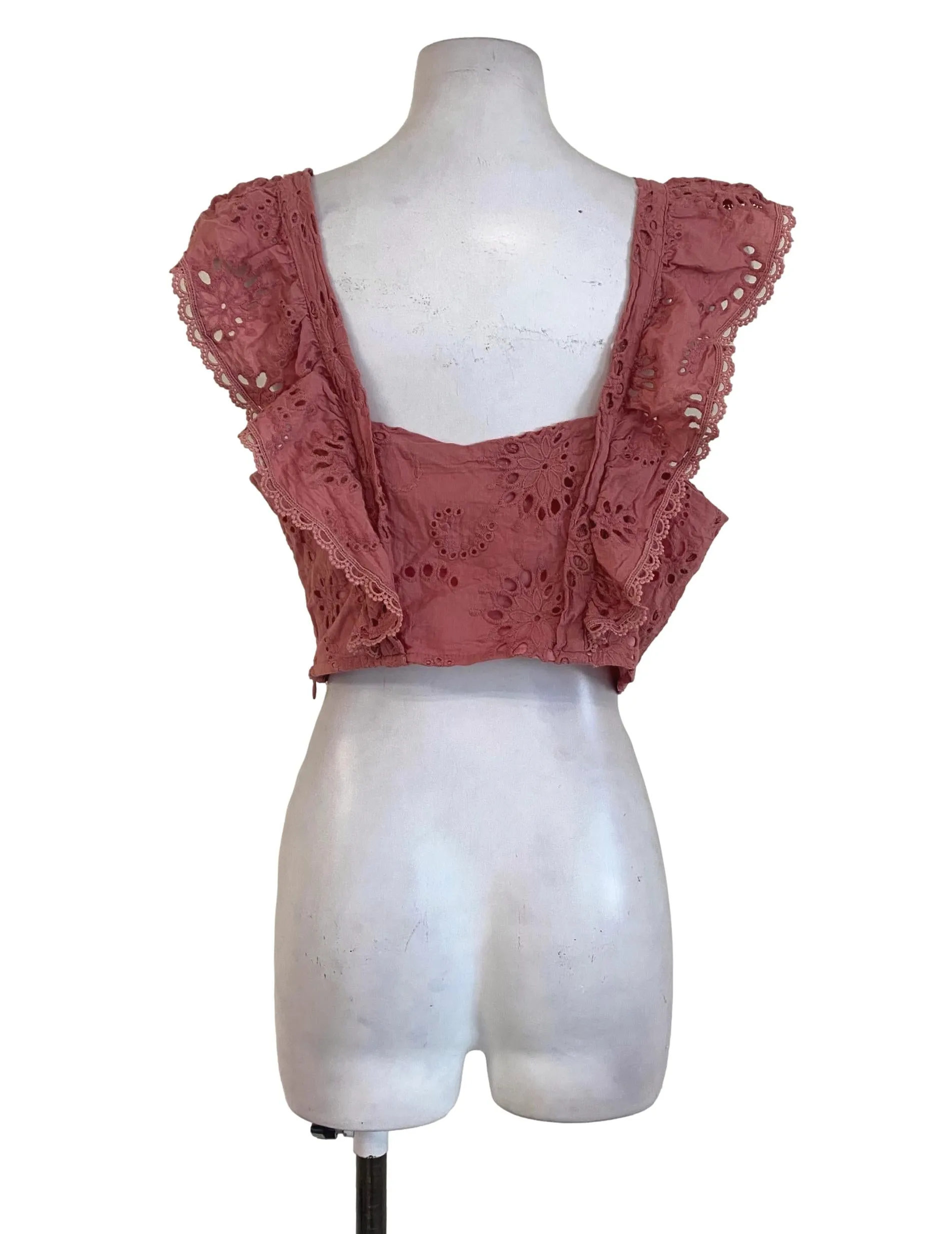 Pink Embroidered Top