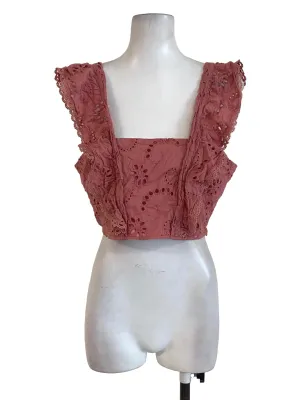 Pink Embroidered Top