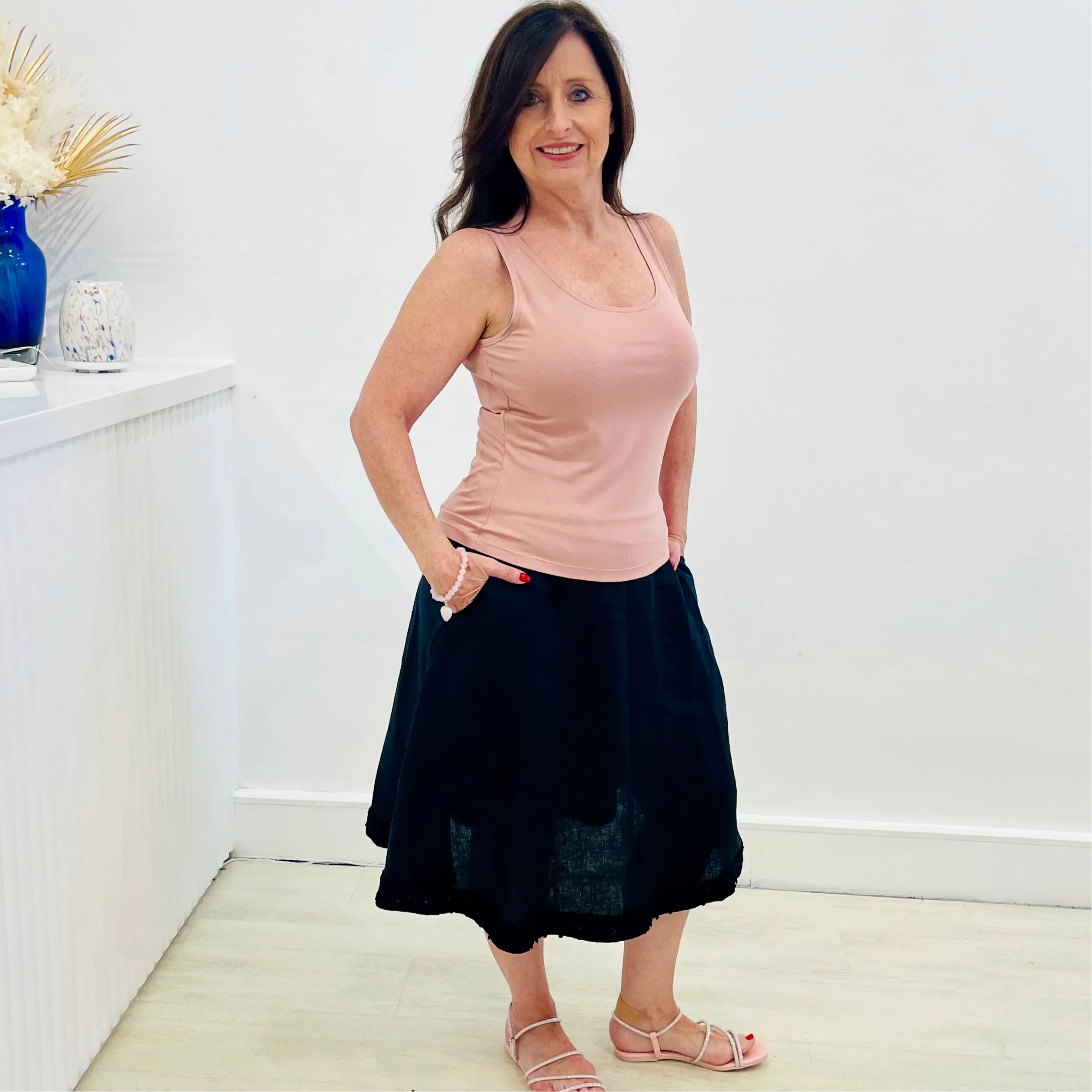 Pink Rose Bamboo Blend Camisole