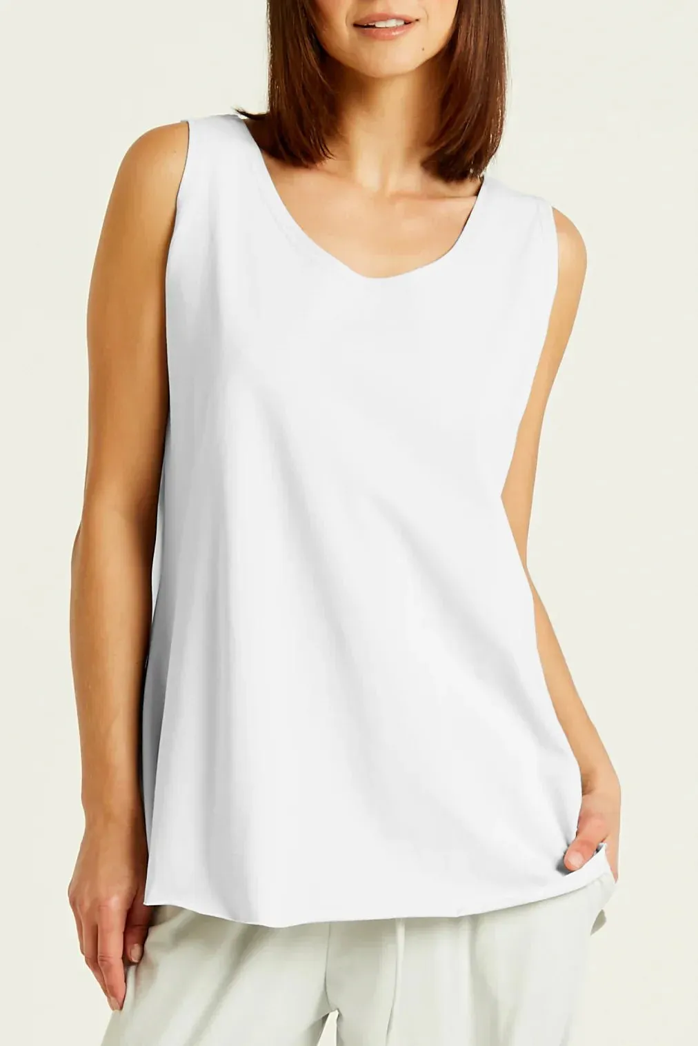 PLANET BY LAUREN G SHIRTAIL TANK