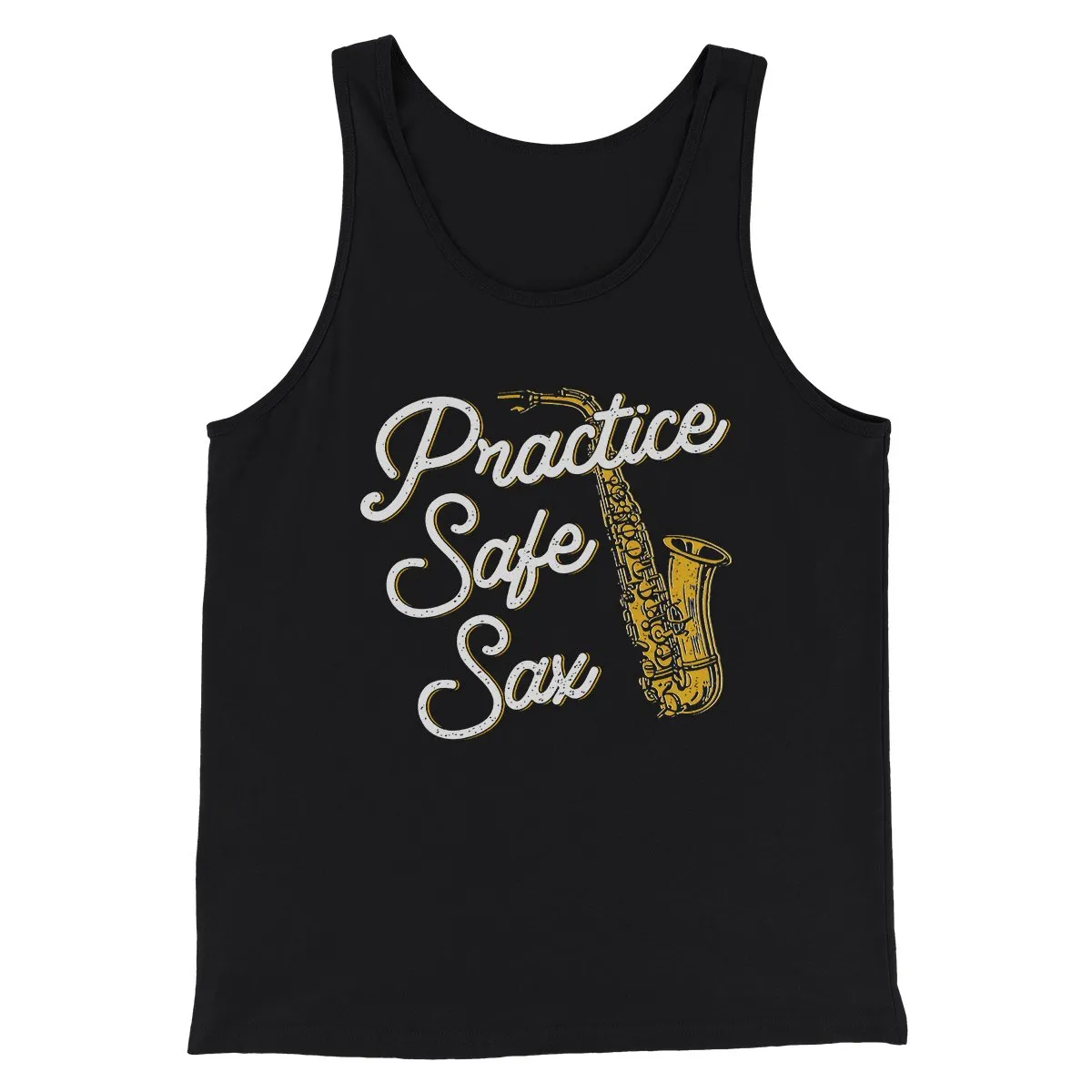 Practice Safe Sax Men/Unisex Tank Top