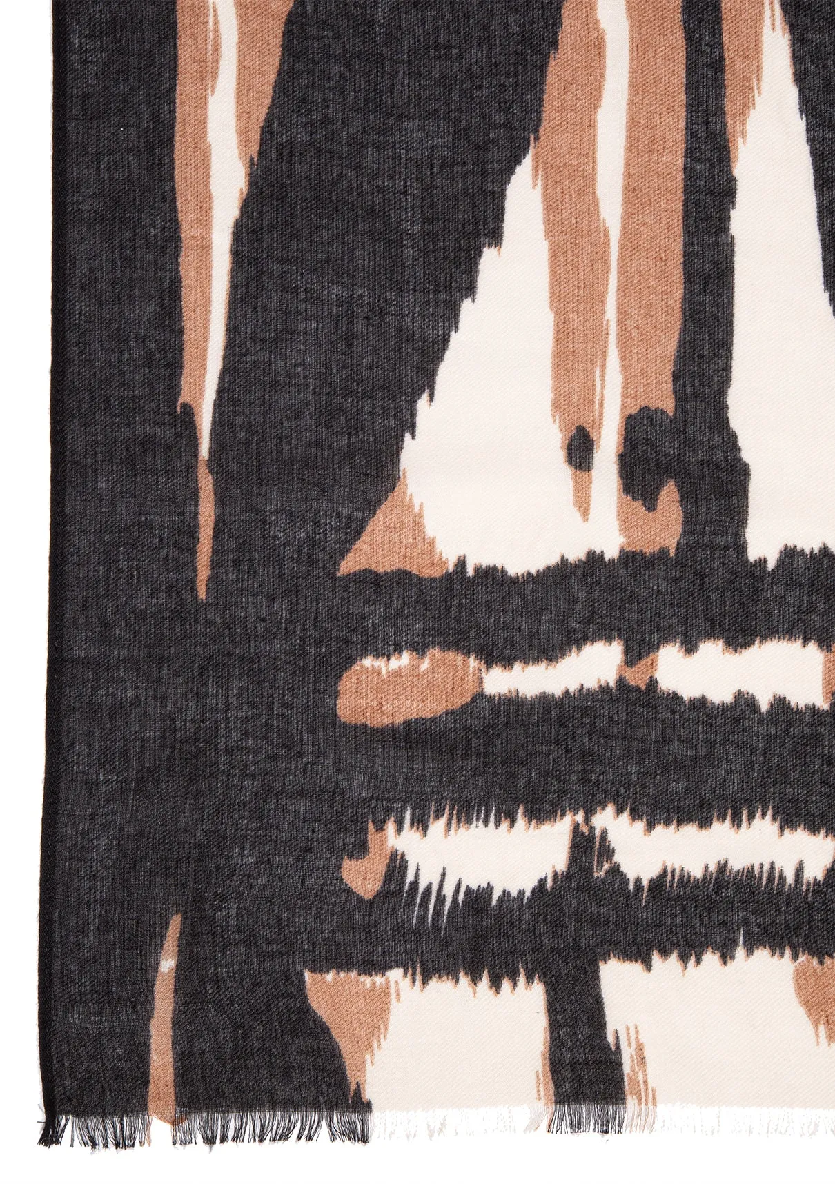 Printed Black Shawl