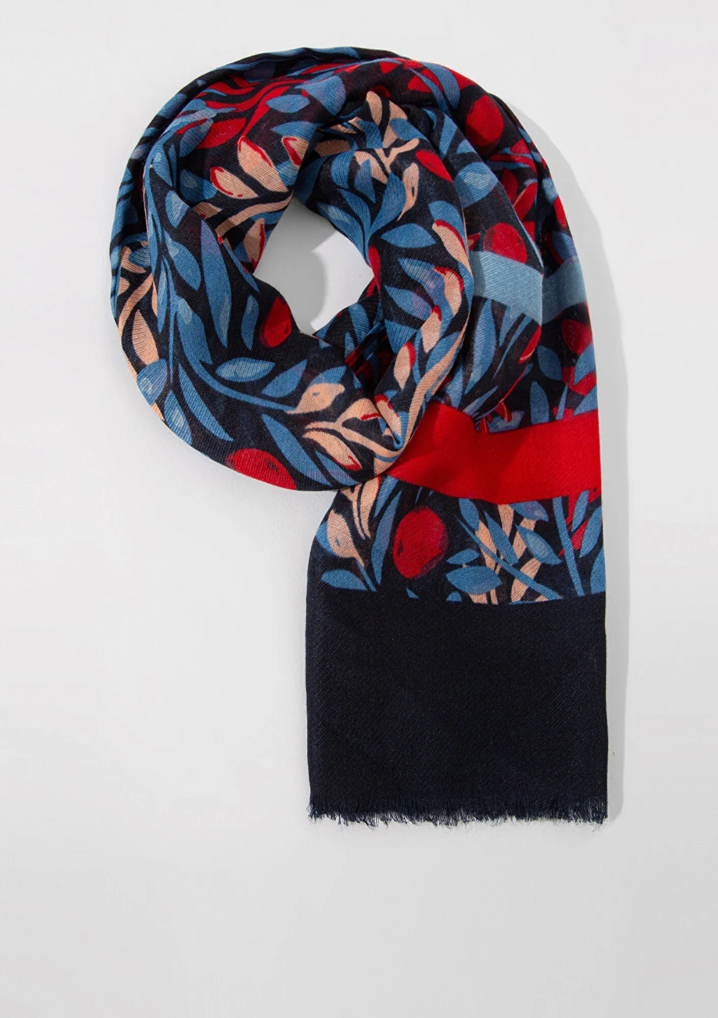 Printed Blue Shawl