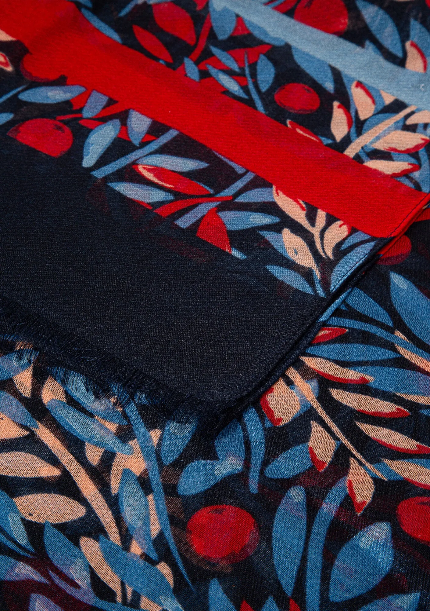 Printed Blue Shawl