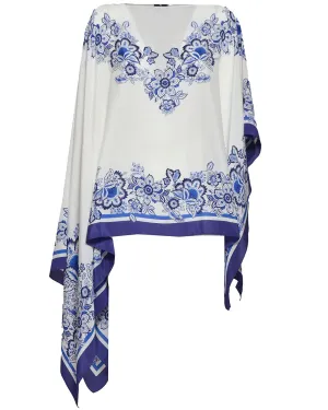 Printed Foulard Top