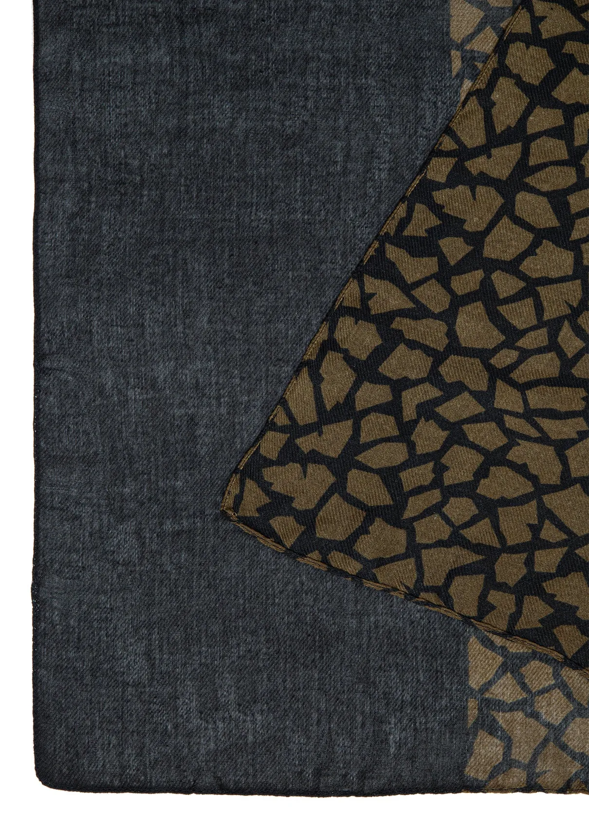 Printed Navy Shawl