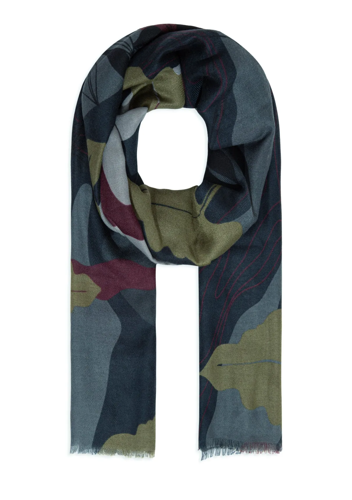 Printed Smoke Shawl