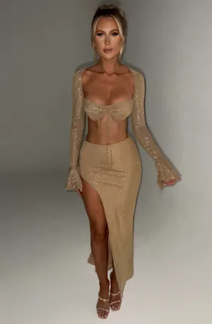 Priscilla Top - Gold Sparkle