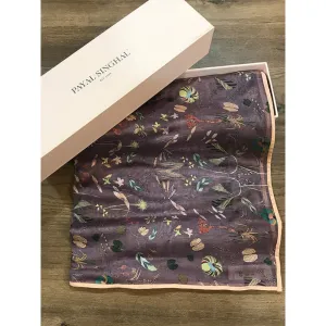 PS Accessories by Payal Singhal Payal Singhal Purple Printed Scarf