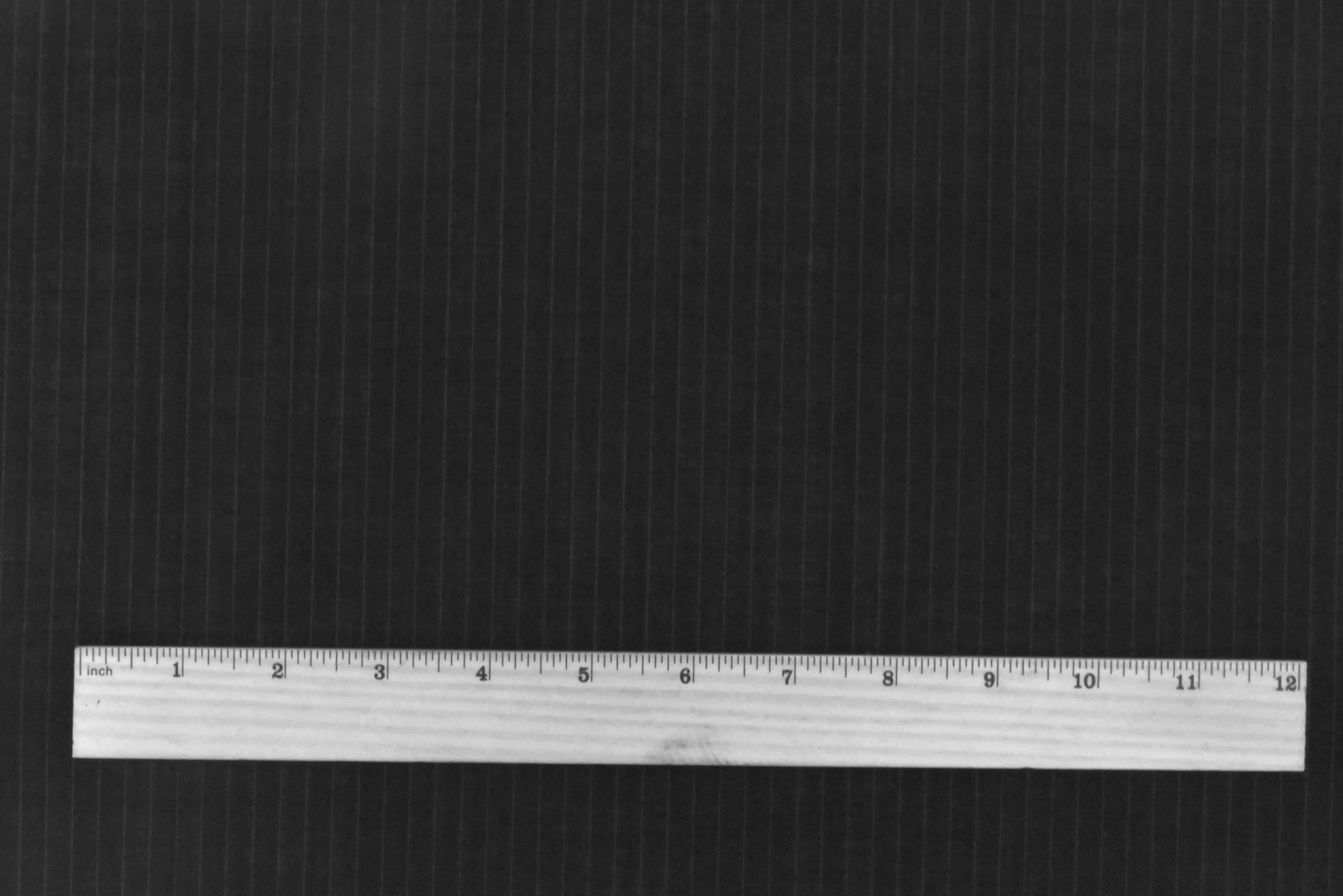Pure Black-White Stripe-Wool Cotton Woven Shirting Fabric