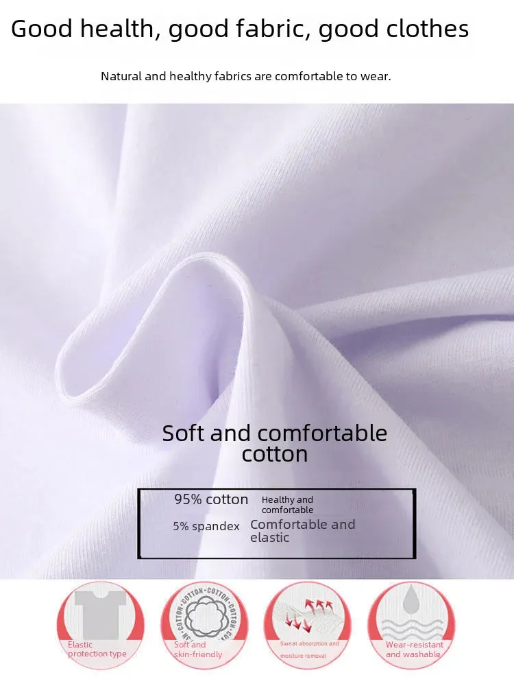 Pure Cotton White Tank Top Women's Summer Inner Wear Trendy Sexy Sleeveless Top Summer Season One-piece Code Send