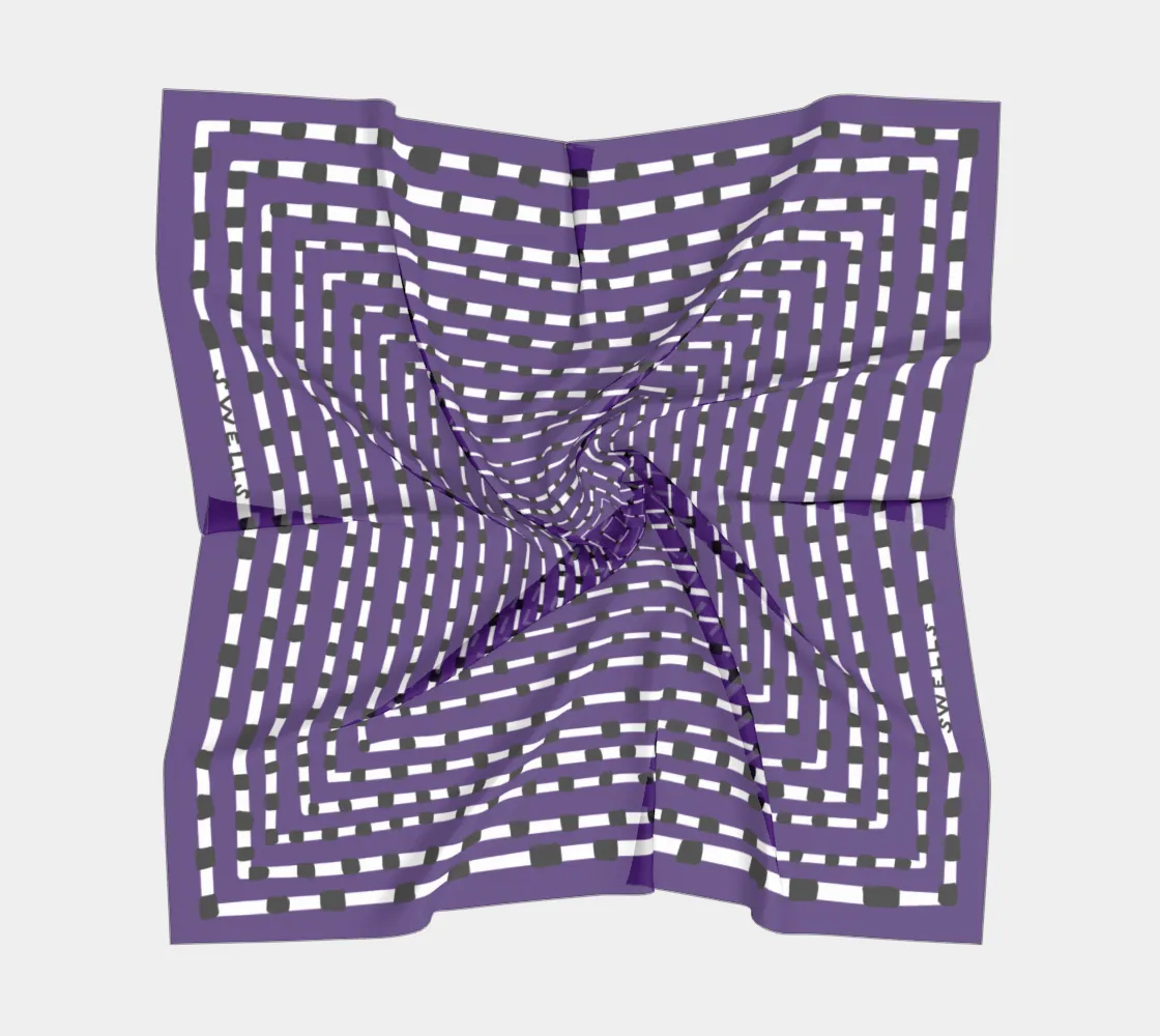 Purple   Black Gameday Scarf