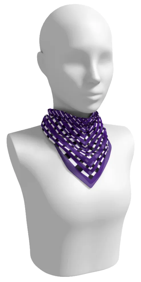 Purple   Black Gameday Scarf