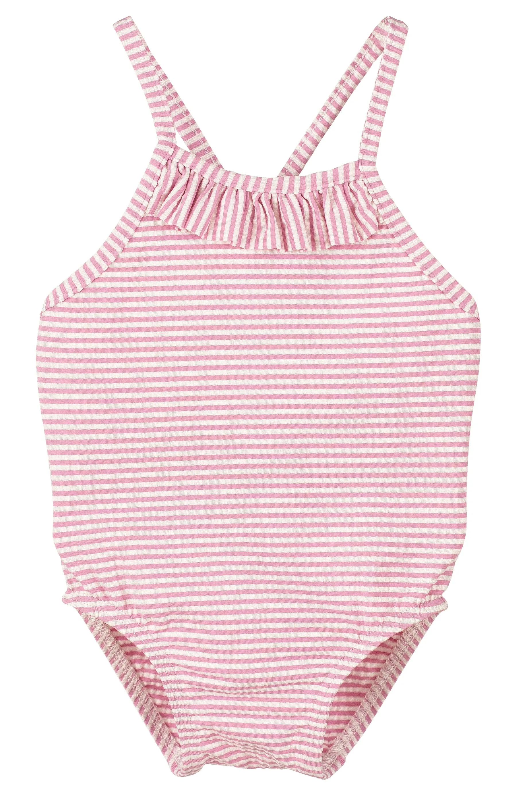 "Cali" Striped Swimming Costume