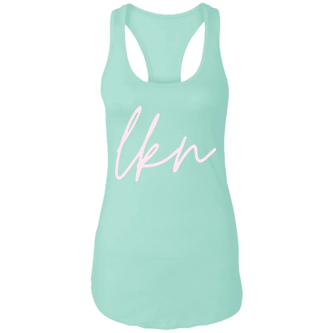 "LKN- PINK" Ladies Ideal Racerback Tank