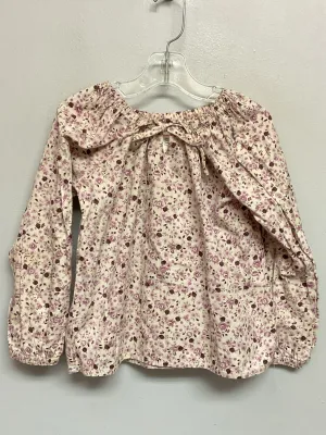 Rachel Riley Size 6 Purple Floral Cotton Girls Blouses & Button Downs