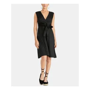 RACHEL ROY Womens Black Sleeveless Above The Knee Fit   Flare Dress Size: 2